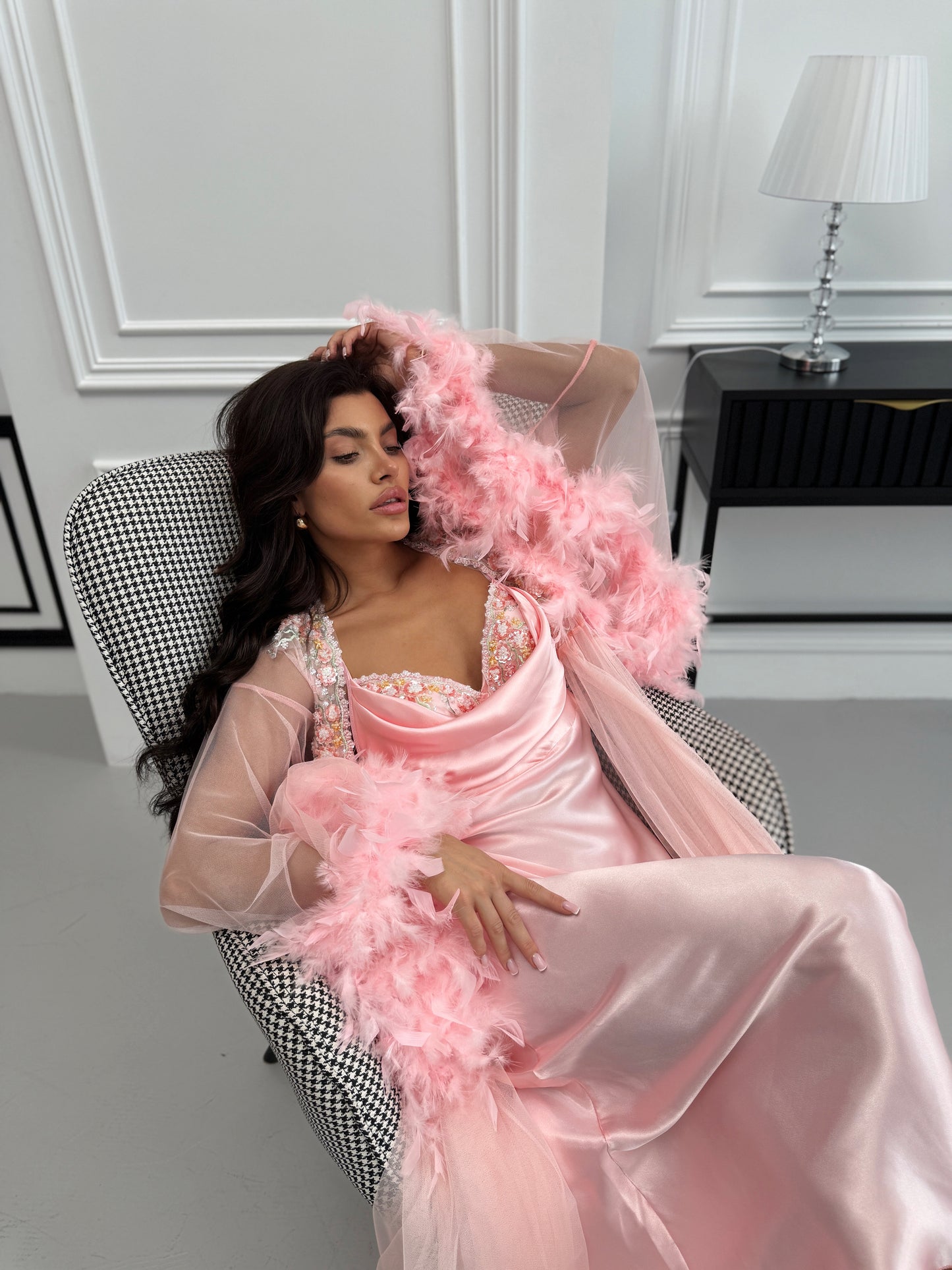 Peach Nightgown & Robe Set