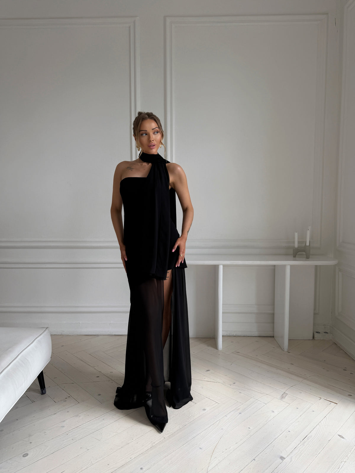 Black Chiffon Lia