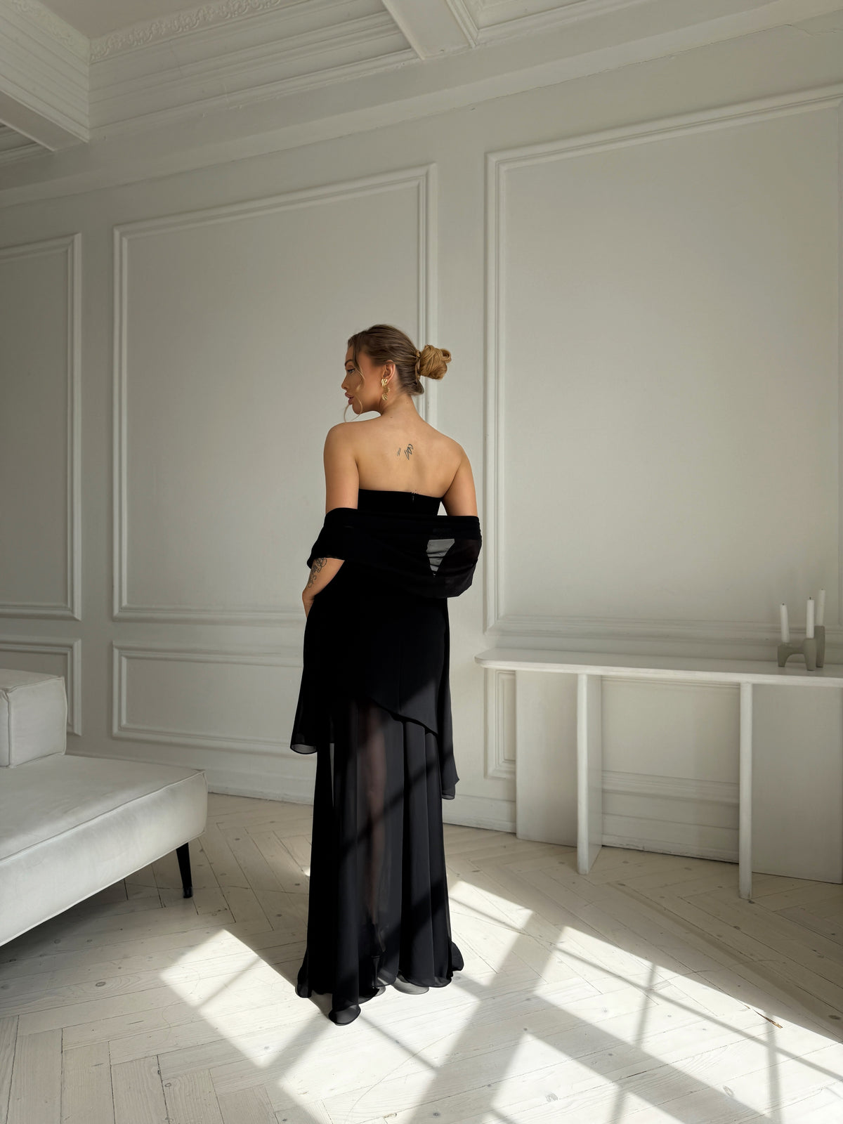 Black Chiffon Lia