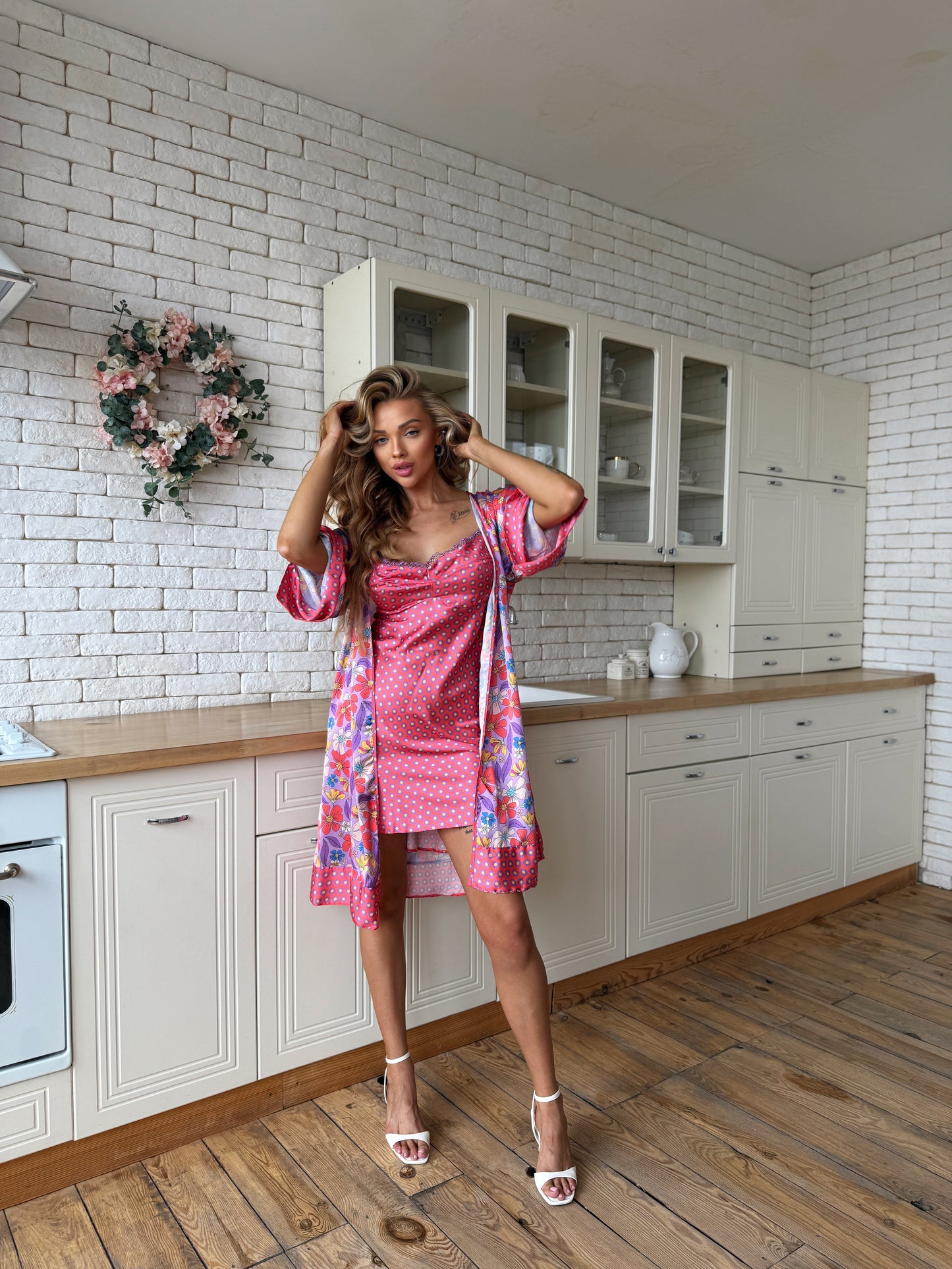 Red and Lavender Lounge Set