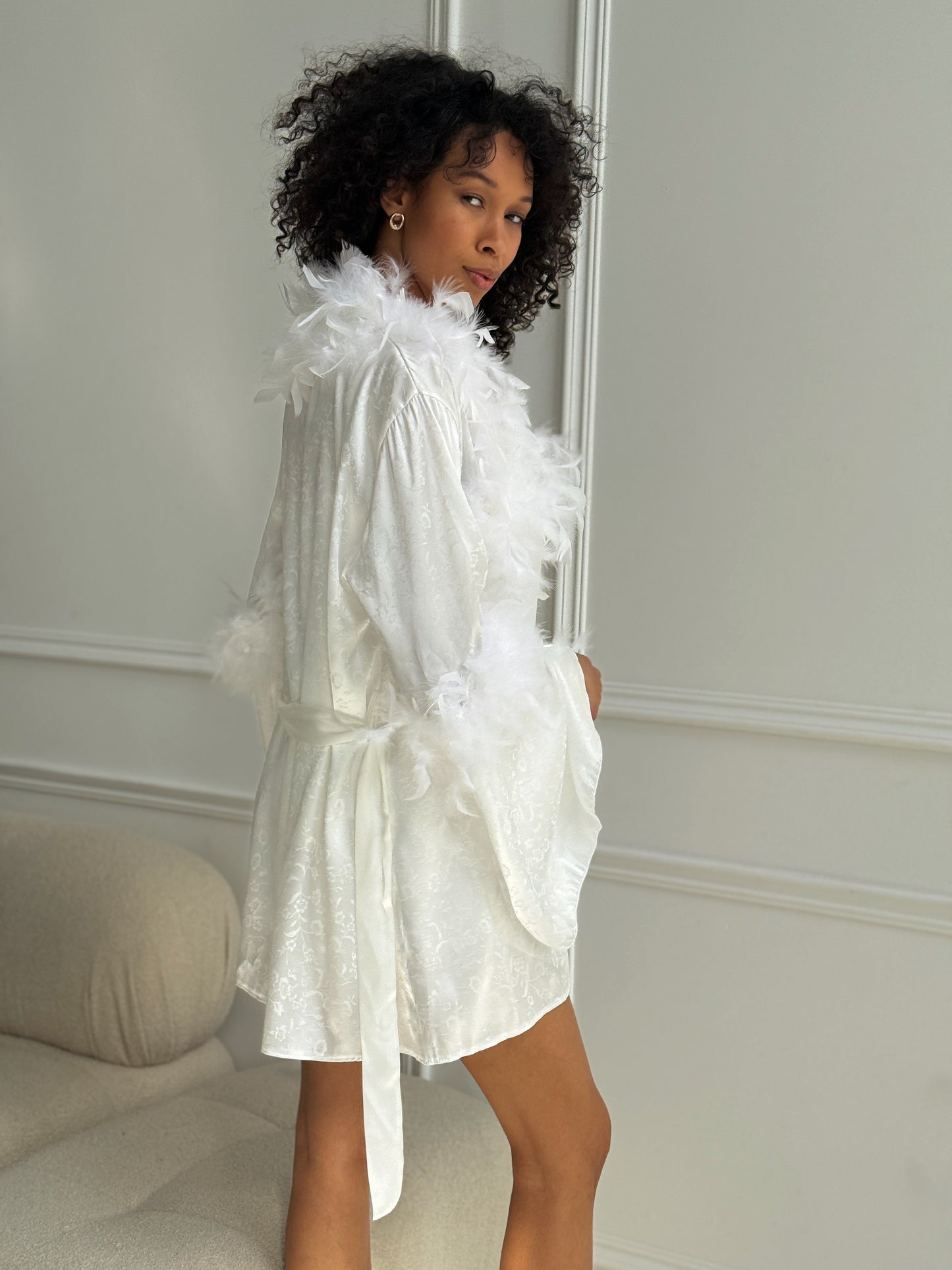 White Bridal Lounge Set