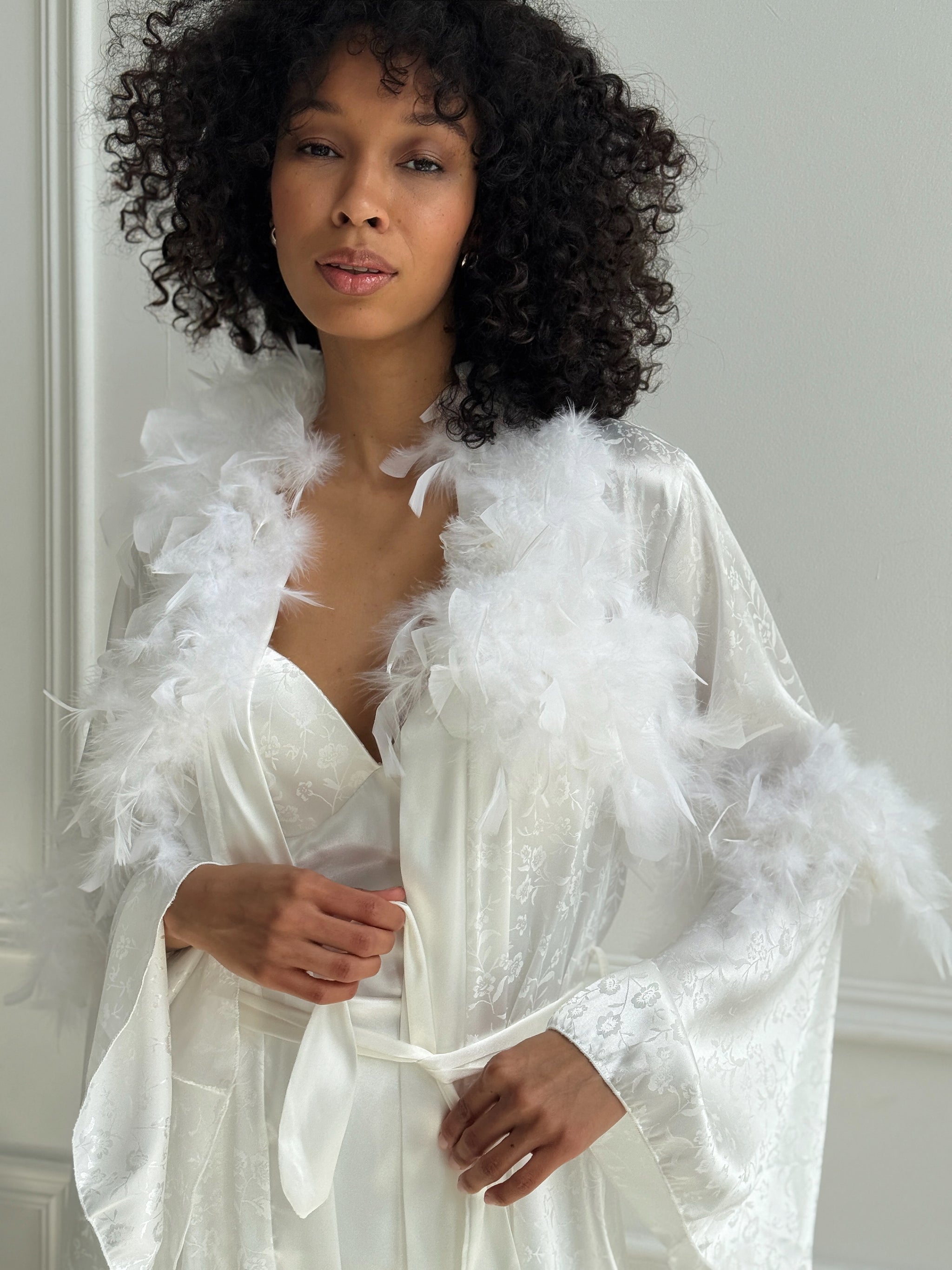White Bridal Lounge Set