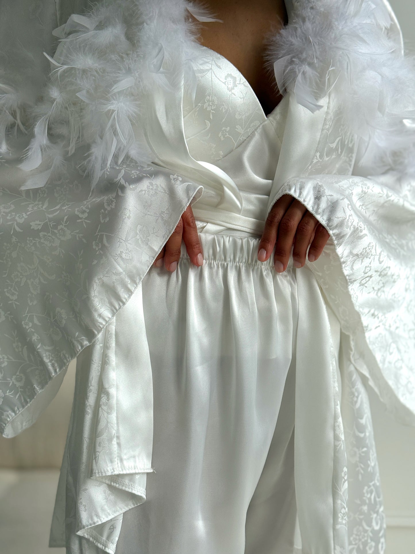 White Bridal Lounge Set