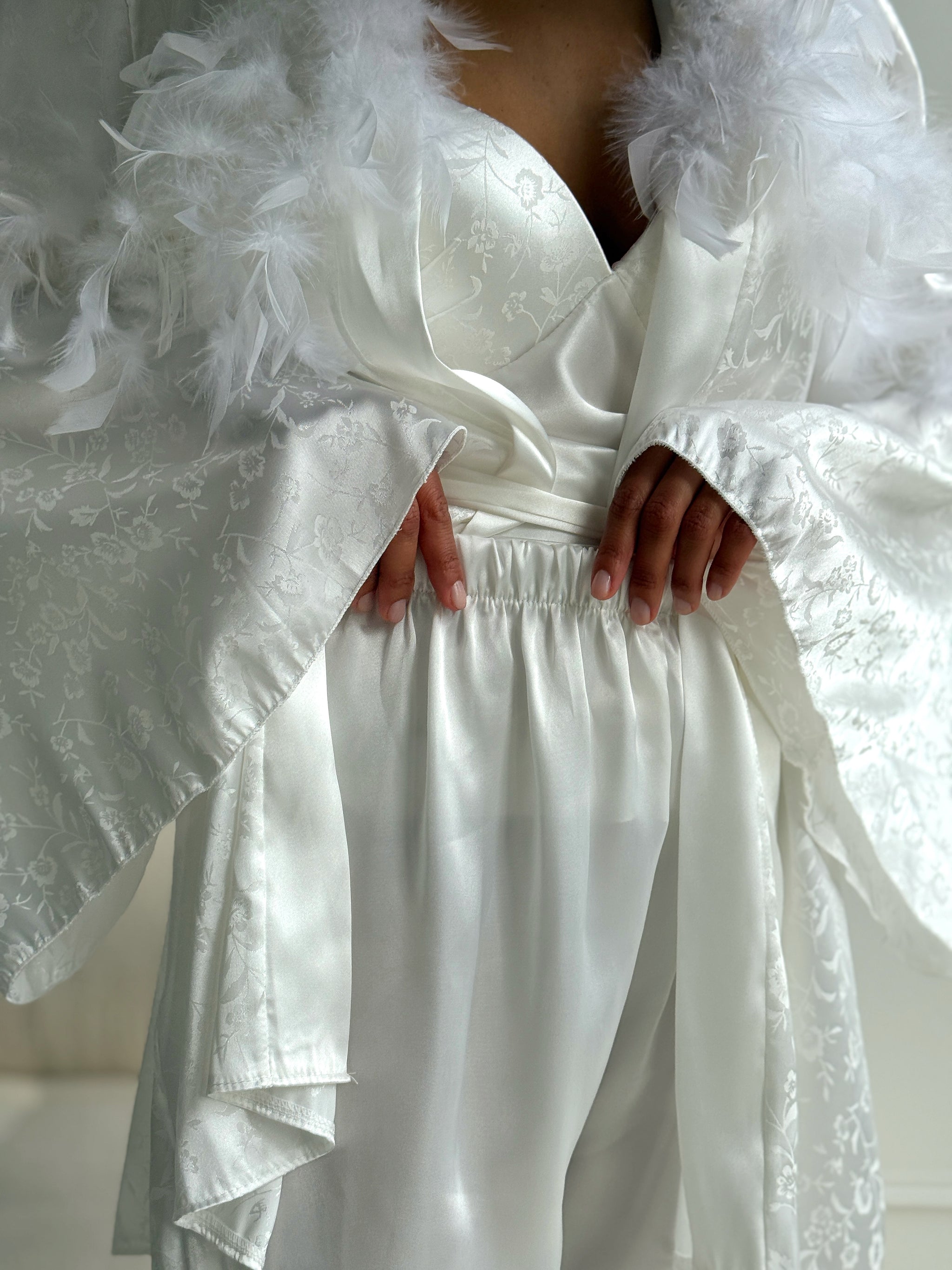 White Bridal Lounge Set
