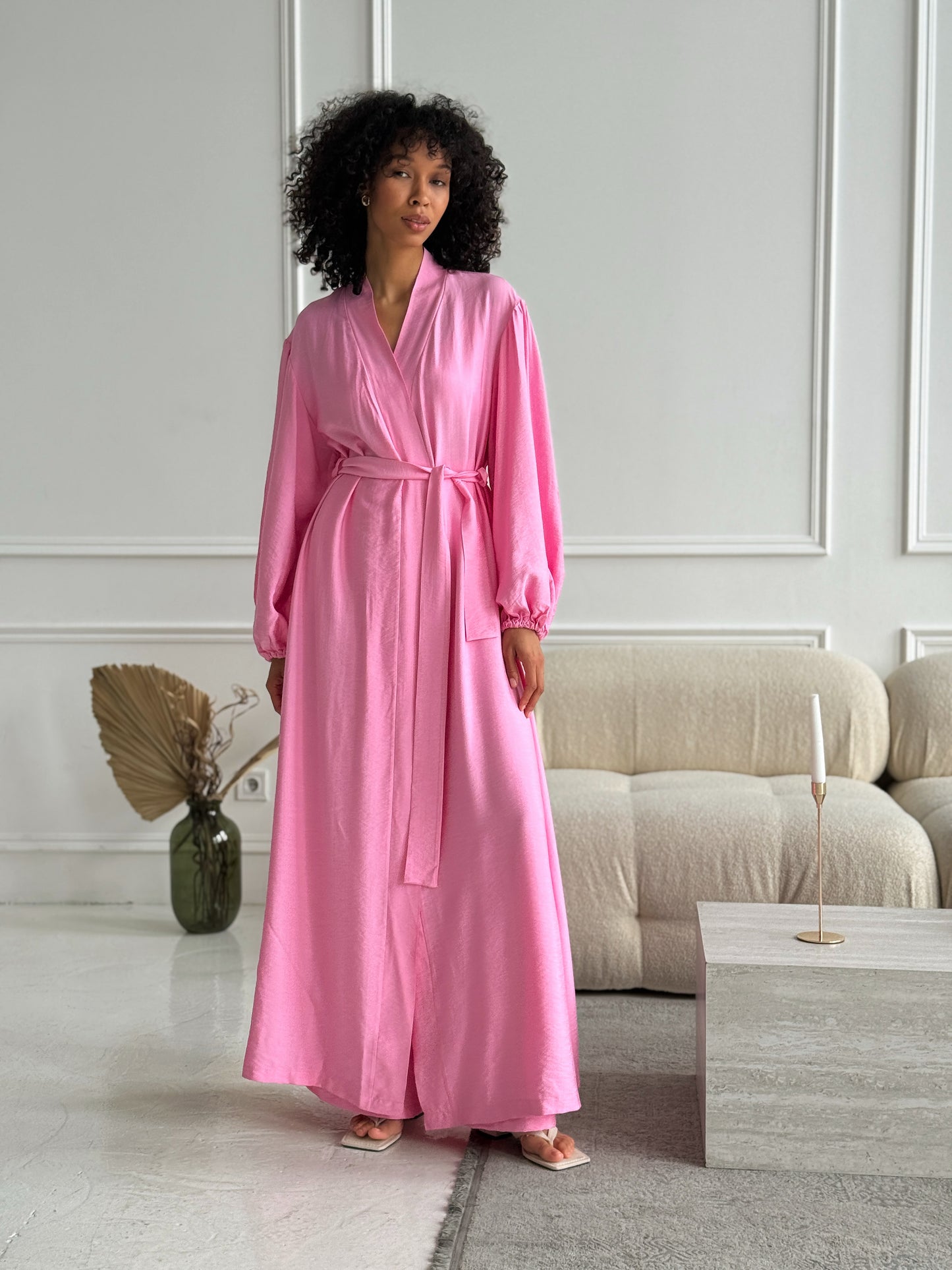 Rose Satin Lounge Set
