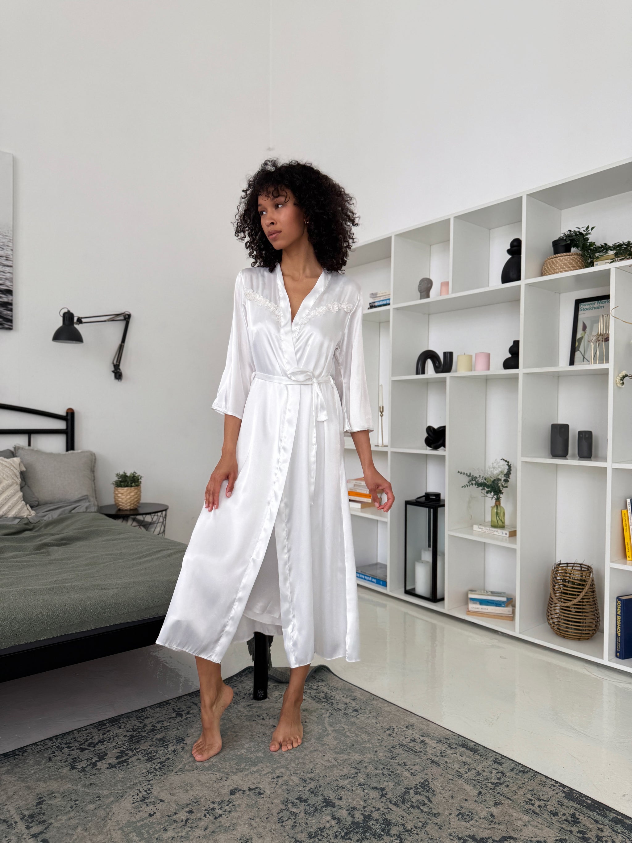 White Bridal Robe