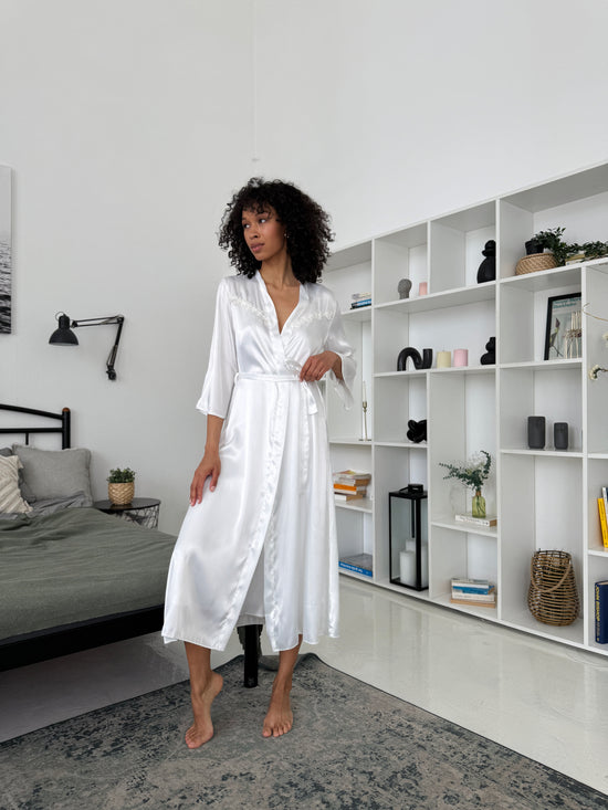 White Bridal Robe