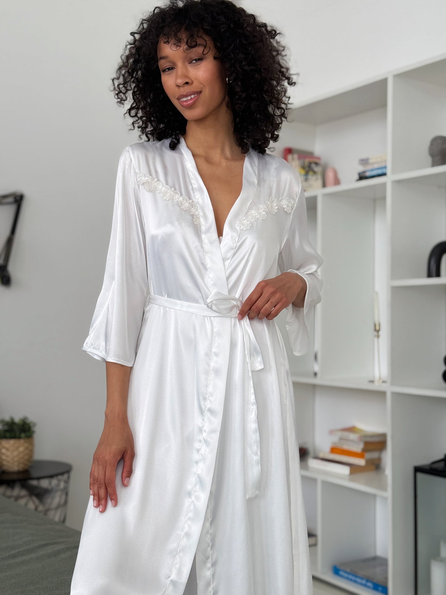 White Bridal Robe