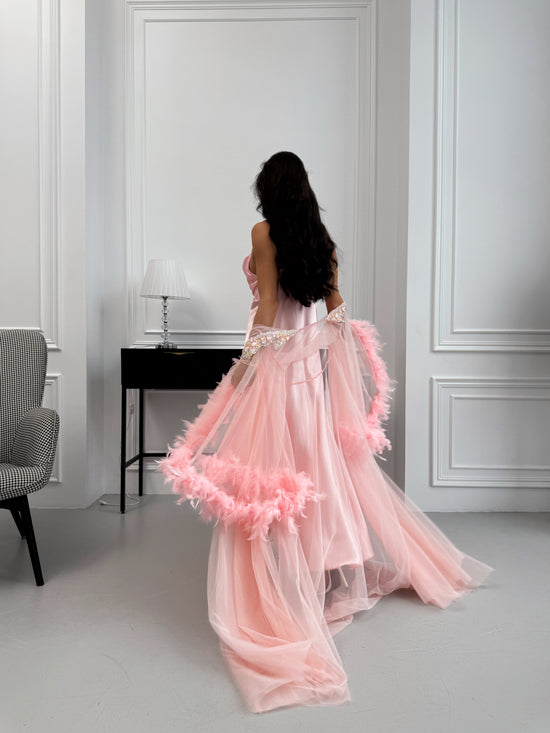 Peach Nightgown & Robe Set