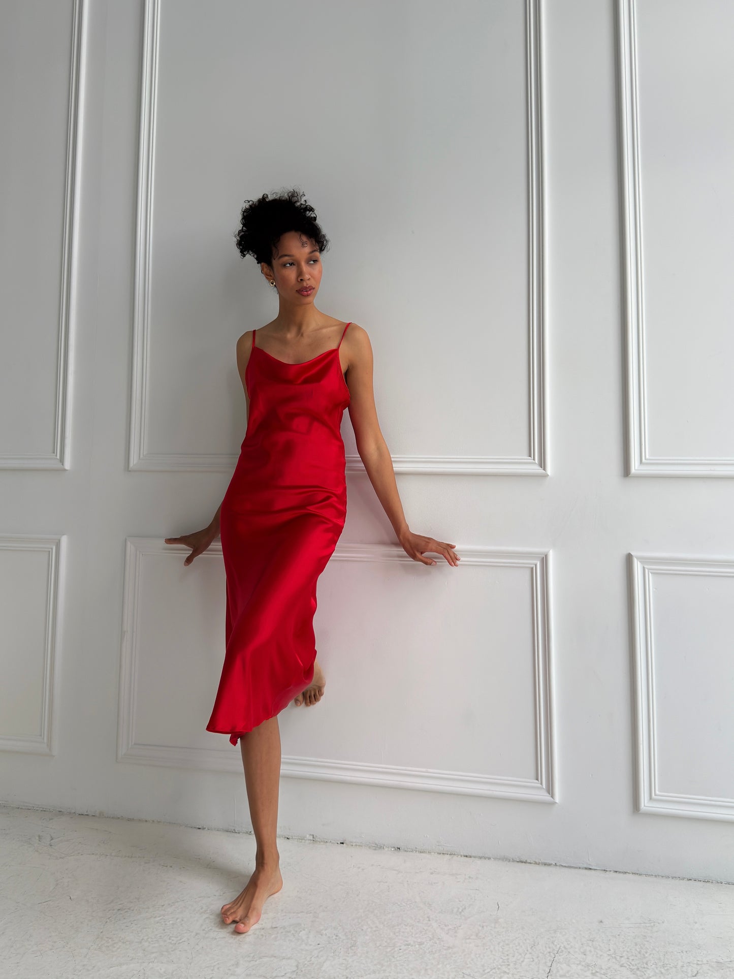Red Satin Nightgown