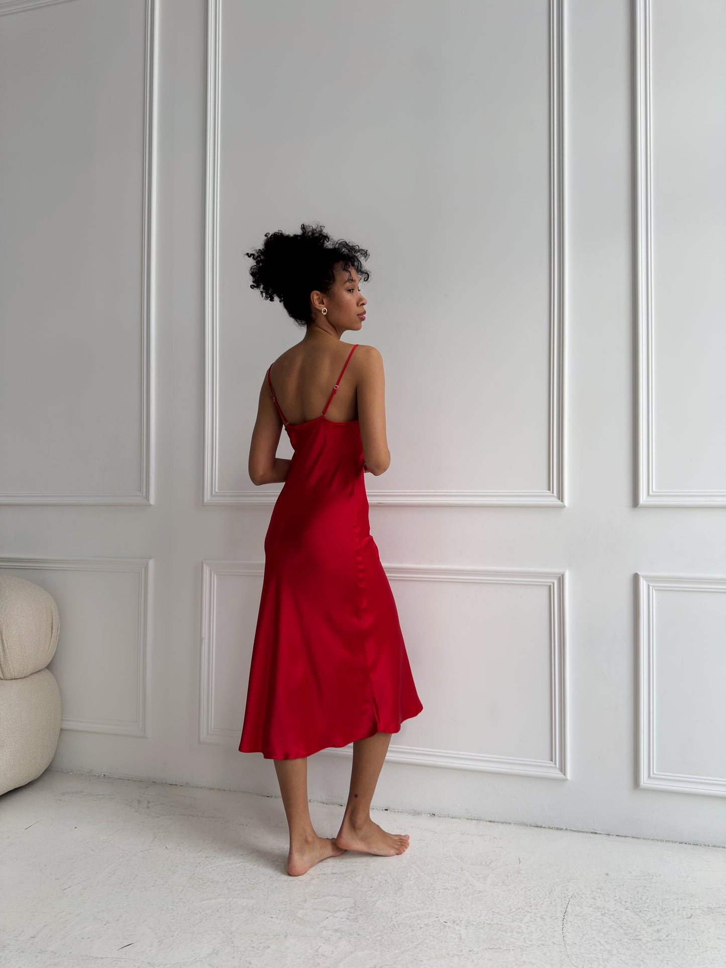 Red Satin Nightgown