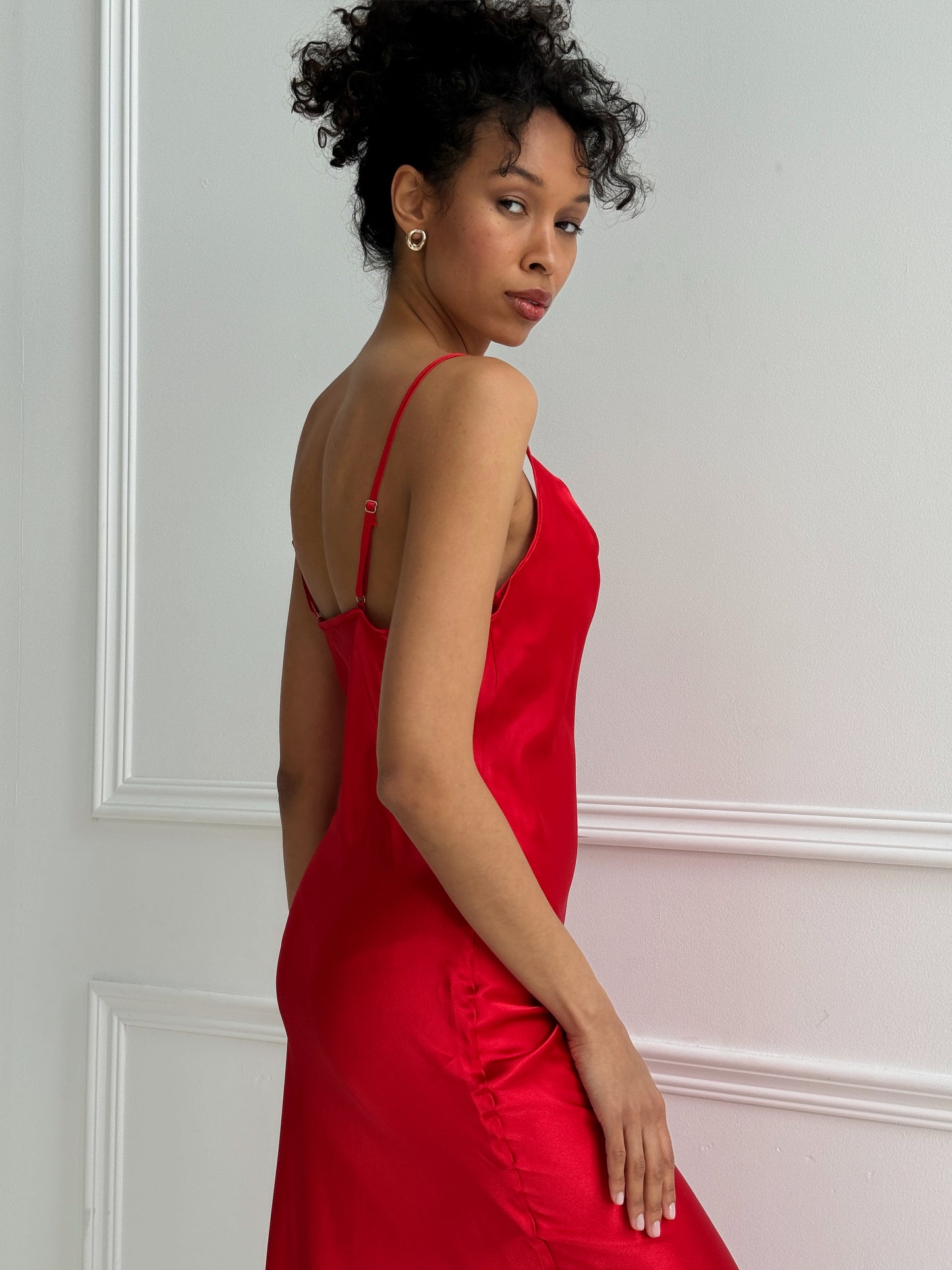 Red Satin Nightgown