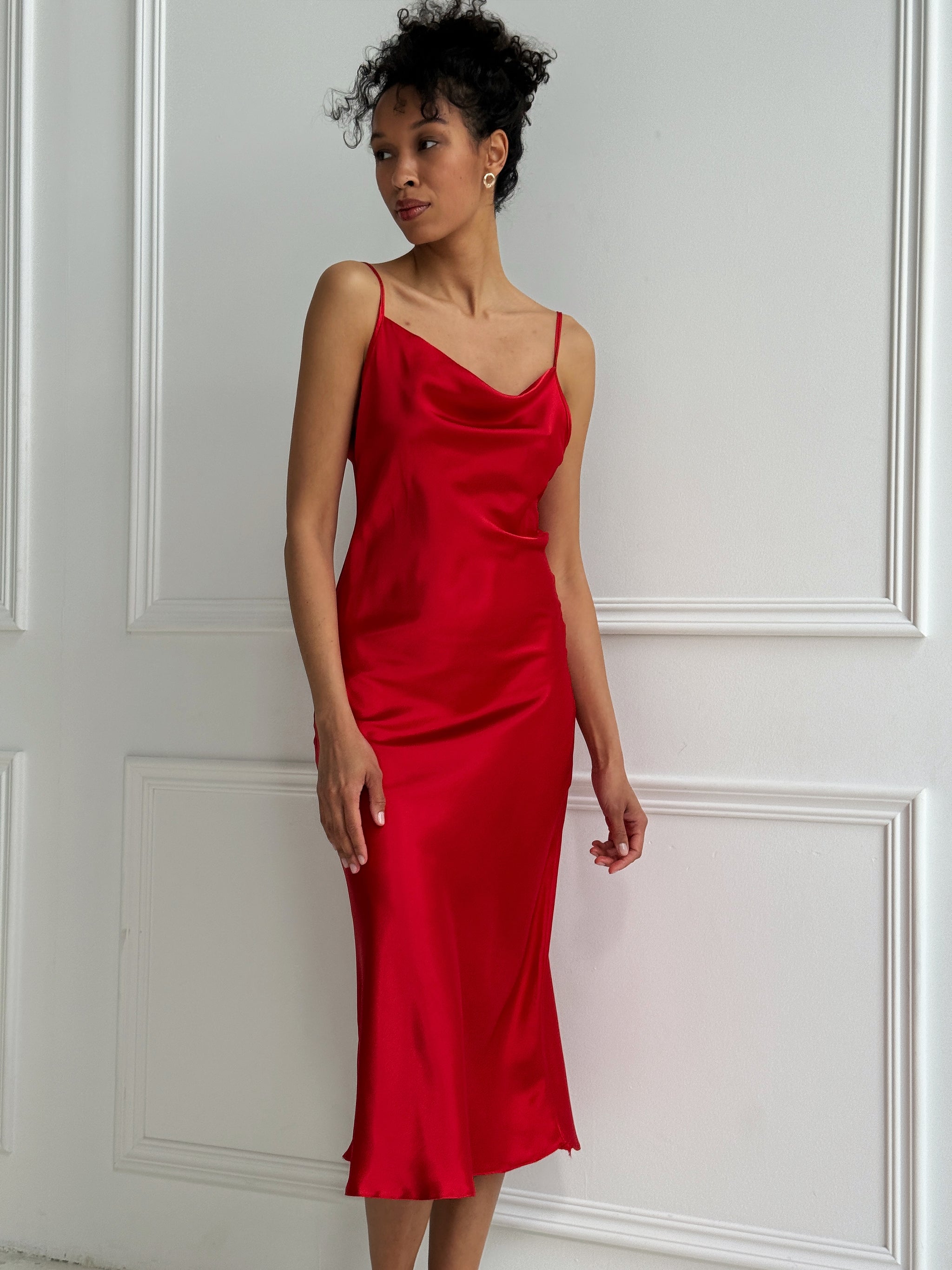 Red Satin Nightgown