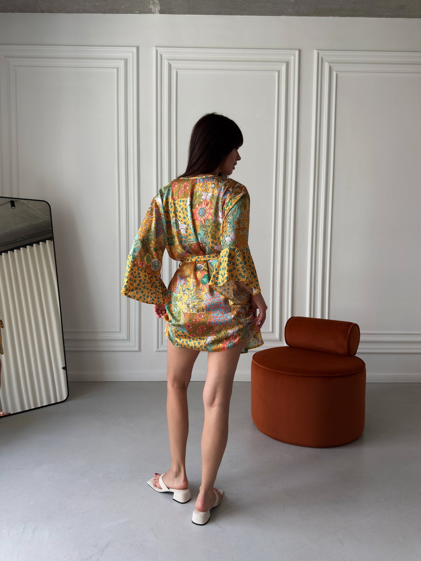 Mustard Floral 3-Piece Cotton Set