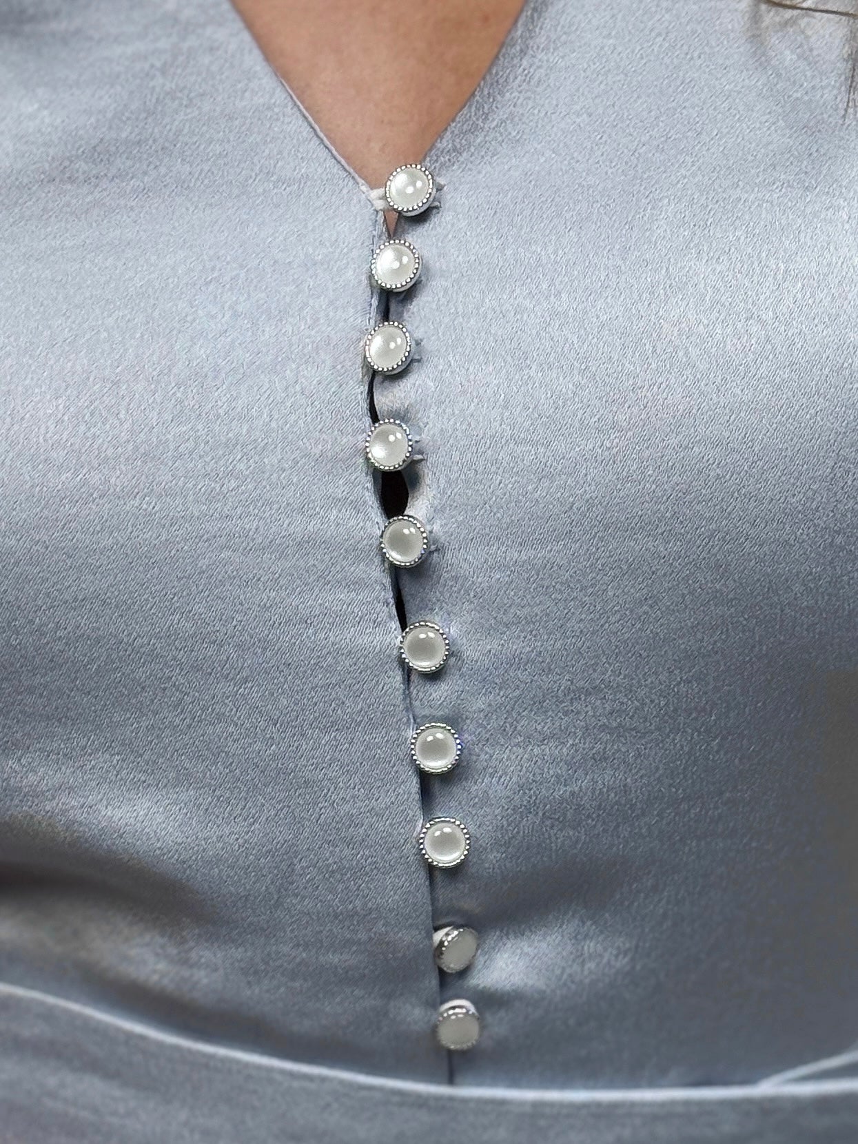 Blue Button Elegance