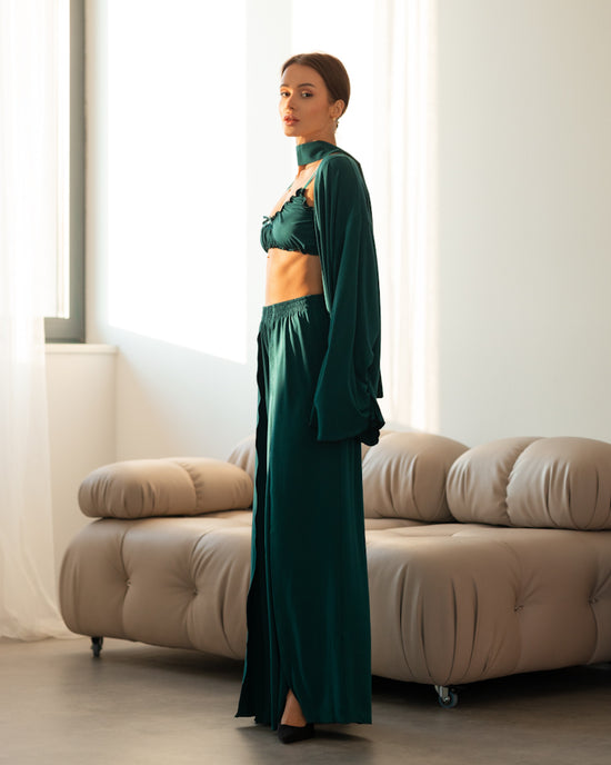Emerald Cotton 3-Piece Lounge Set